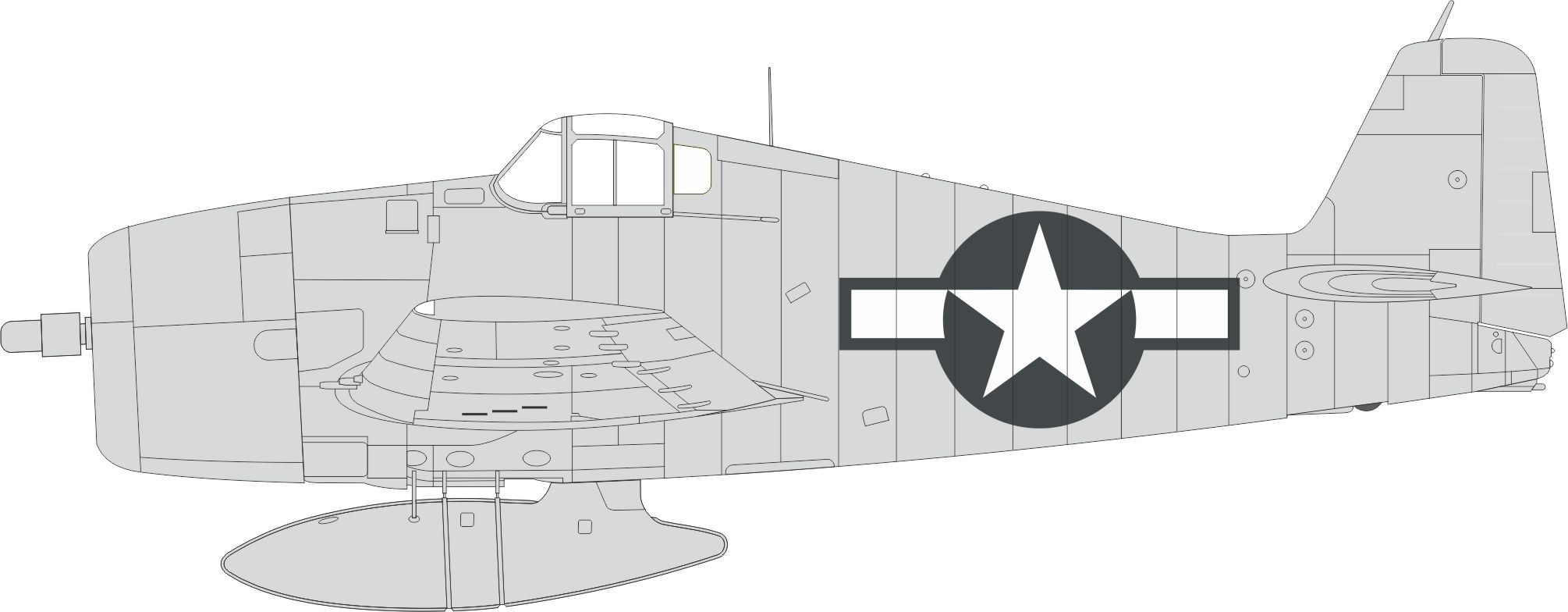 1/48 F6F-3 US national insignia (EDUARD)