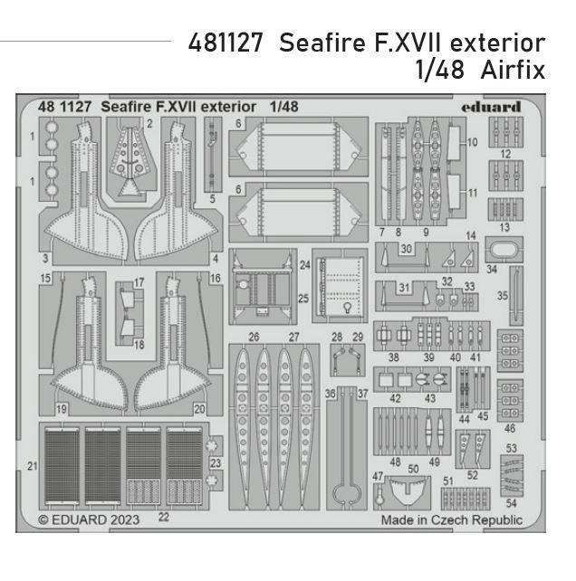 1/48 Seafire F.XVII exterior (AIRFIX)