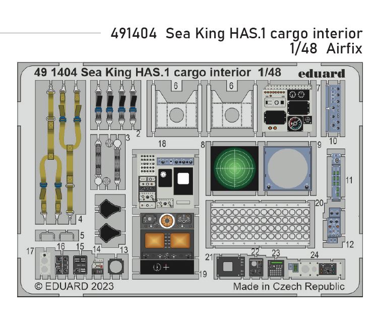 1/48 Sea King HAS.1 cargo interior (AIRFIX)