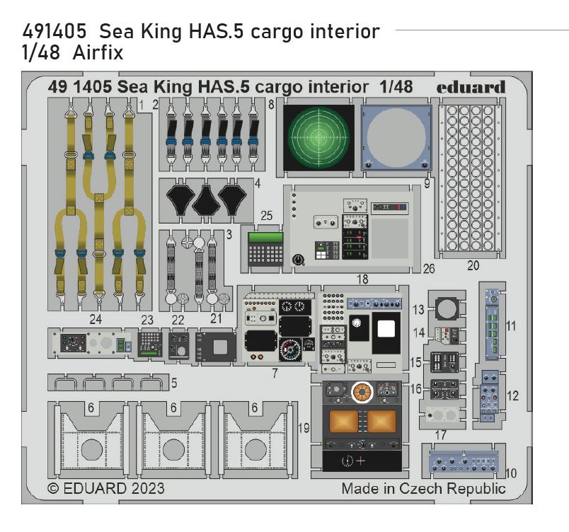 1/48 Sea King HAS.5 cargo interior (AIRFIX)