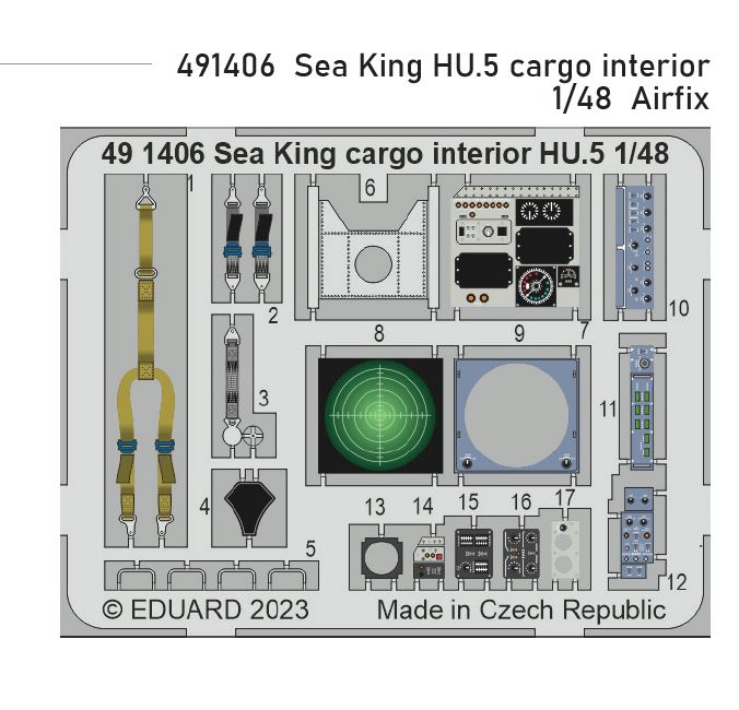 1/48 Sea King HU.5 cargo interior (AIRFIX)