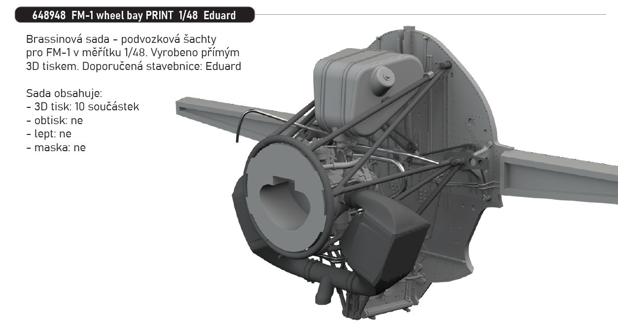 1/48 FM-1 wheel bay PRINT (EDUARD)