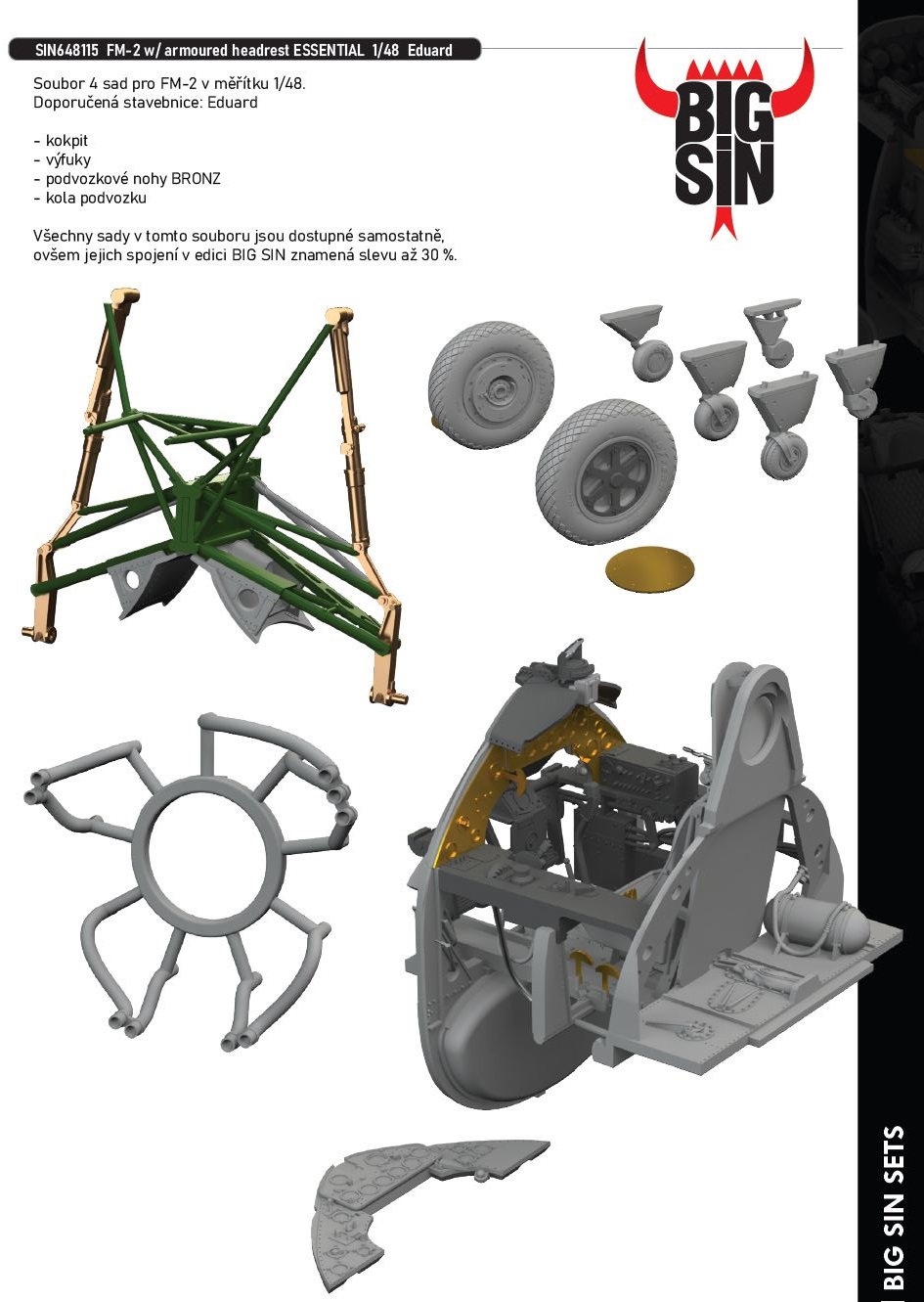 1/48 FM-2 w/ armoured headrest ESSENTIAL (EDUARD)