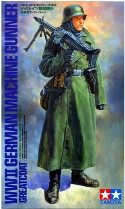 Fotografie 1/16 WWII German Machine Gunner (Greatcoat)