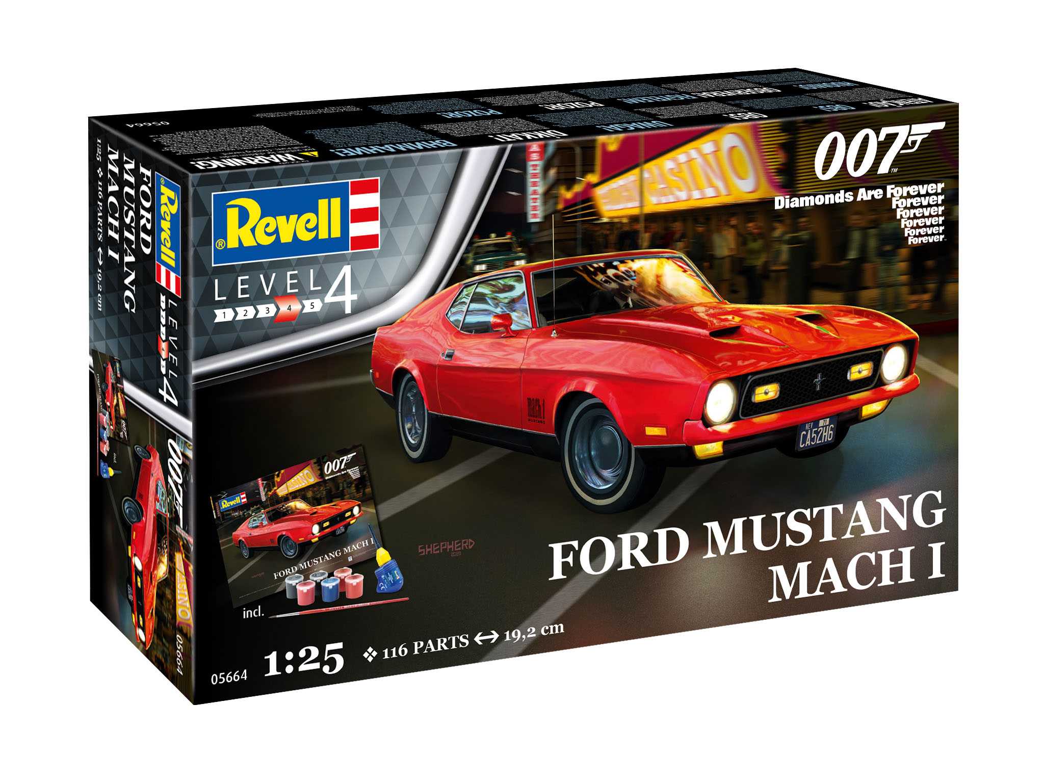 Fotografie Gift-Set James Bond 05664 - "Diamonds Are Forever" Ford Mustang I (1:25)