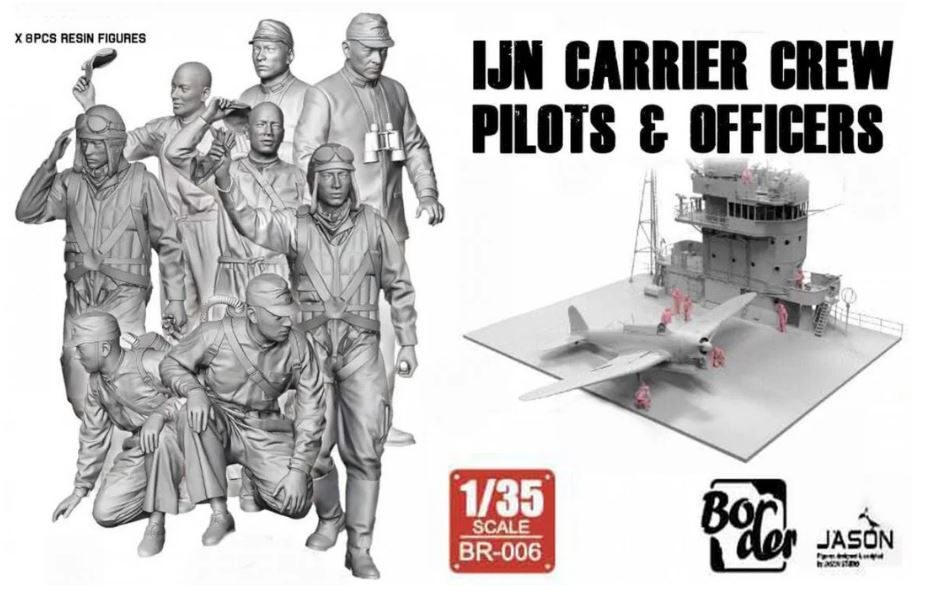 1/35 IJN Carrier Crew Pilots & Officers