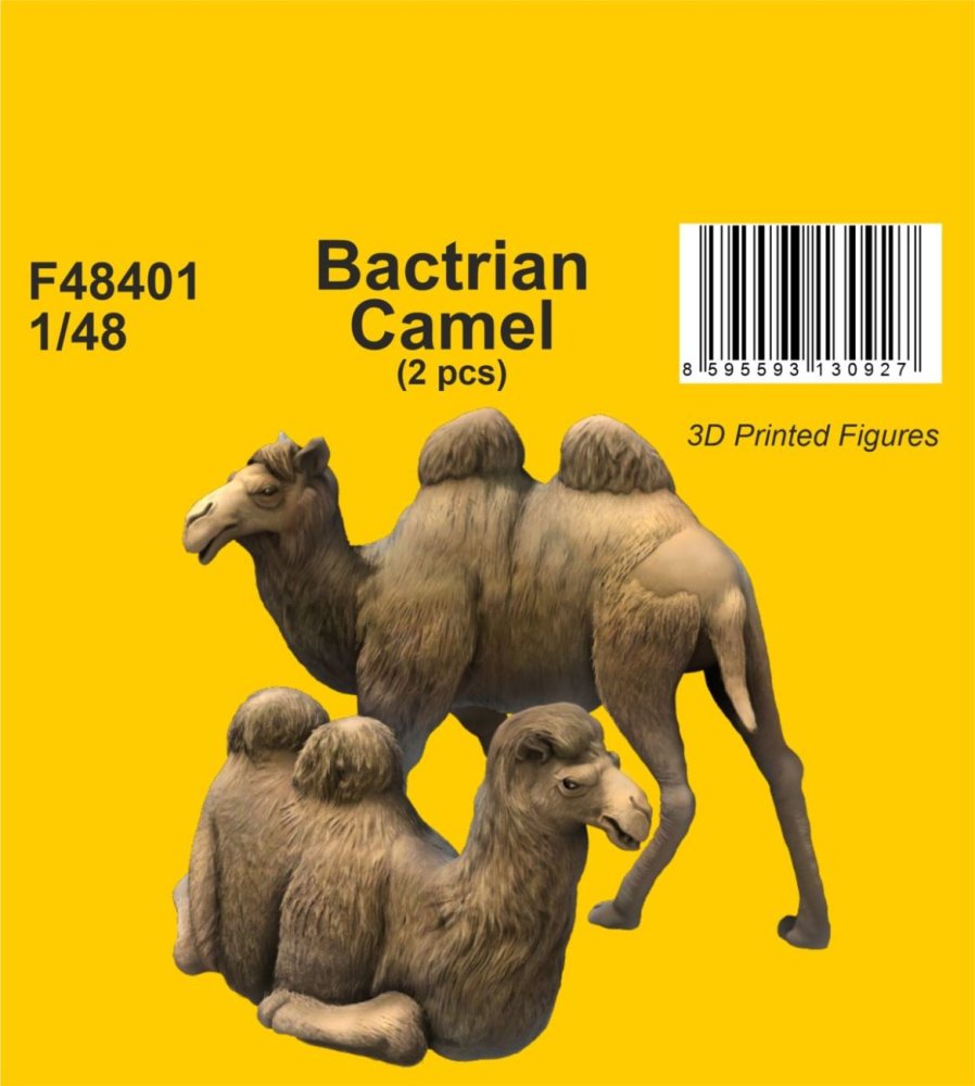 1/48 Bactrian Camel, 2 pcs. (3D-Print)