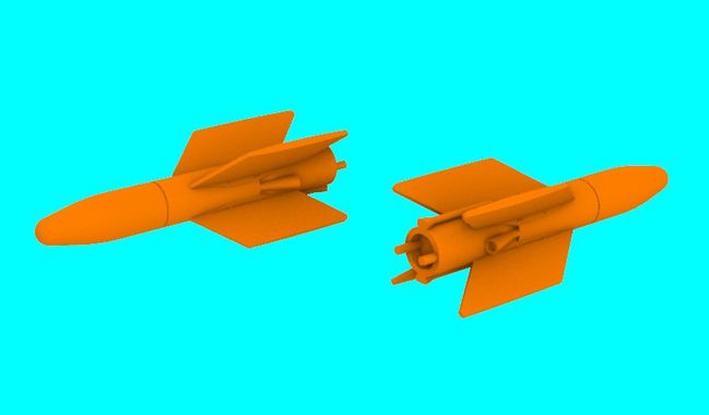 1/48 AS.11 missile - 2 pcs. (3D-Printed)