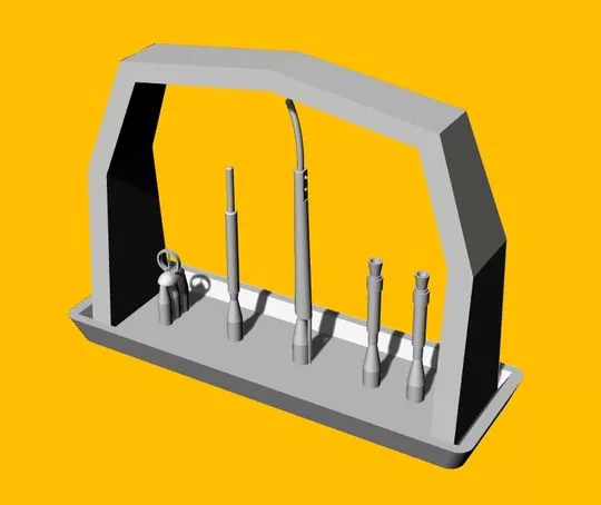 1/72 Bf 109G/K upgrade detail set (3D-Printed)