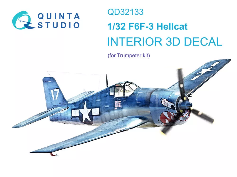 1/32 F6F-3 Hellcat 3D-Print.&col.Interior (TRUMP)