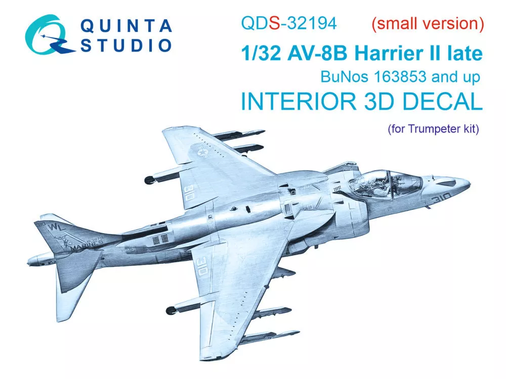 1/32 AV-8B Harrier II late 3D-Print.&col.Interior