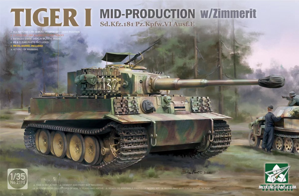 1/35 Tiger I Mid-Production w/Zimmerit Sd.Kfz. 181 Pz.Kpfw. VI Ausf. E