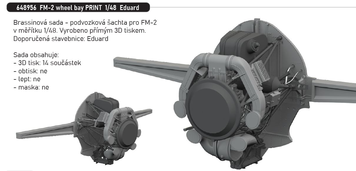 1/48 FM-2 wheel bay PRINT (EDUARD)