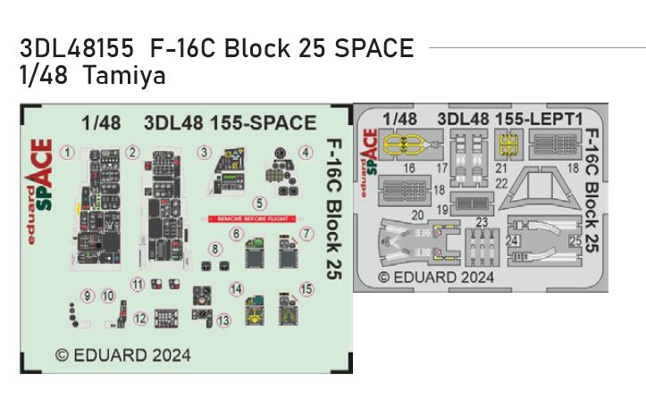 1/48 F-16C Block 25 SPACE (TAMIYA)