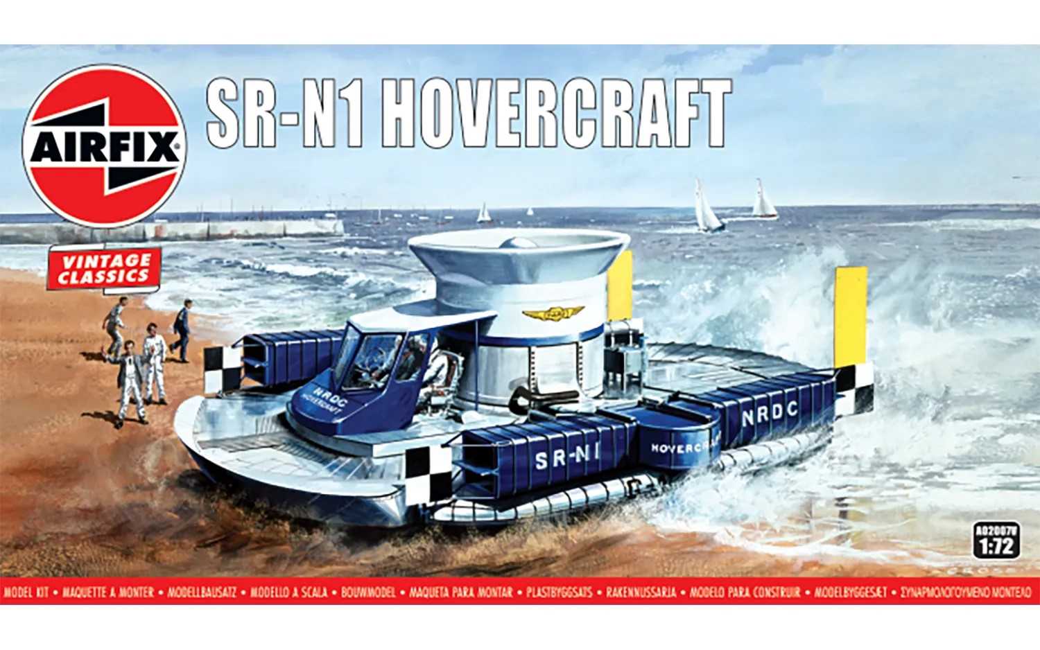 Fotografie Classic Kit VINTAGE vznášedlo A02007V - SR-N1 Hovercraft (1:72)
