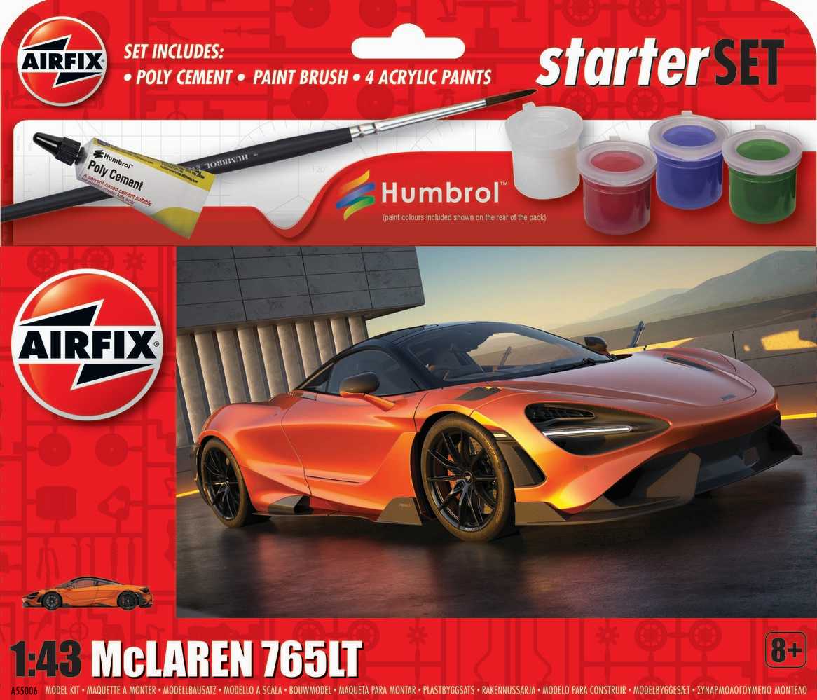 Fotografie Starter Set auto A55006 - McLaren 765 (1:43)