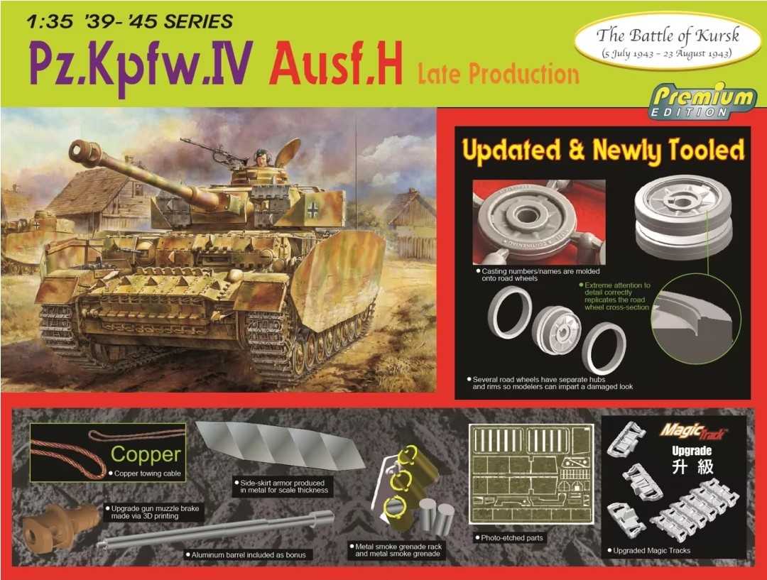 Model Kit tank 6566 - Pz.IV Ausf.H LATE PRODUCTION (1:35)