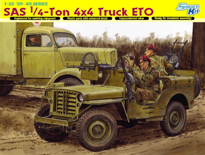 Model Kit military 6725 - SAS 1/4-TON 4X4 TRUCK ETO (1:35)