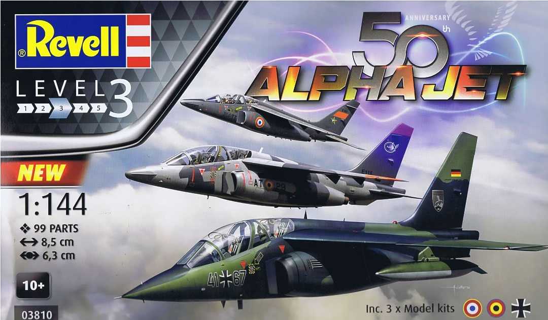 Plastic ModelKit letadla 03810 - 50th Anniversary "Alpha Jet" (1:144)