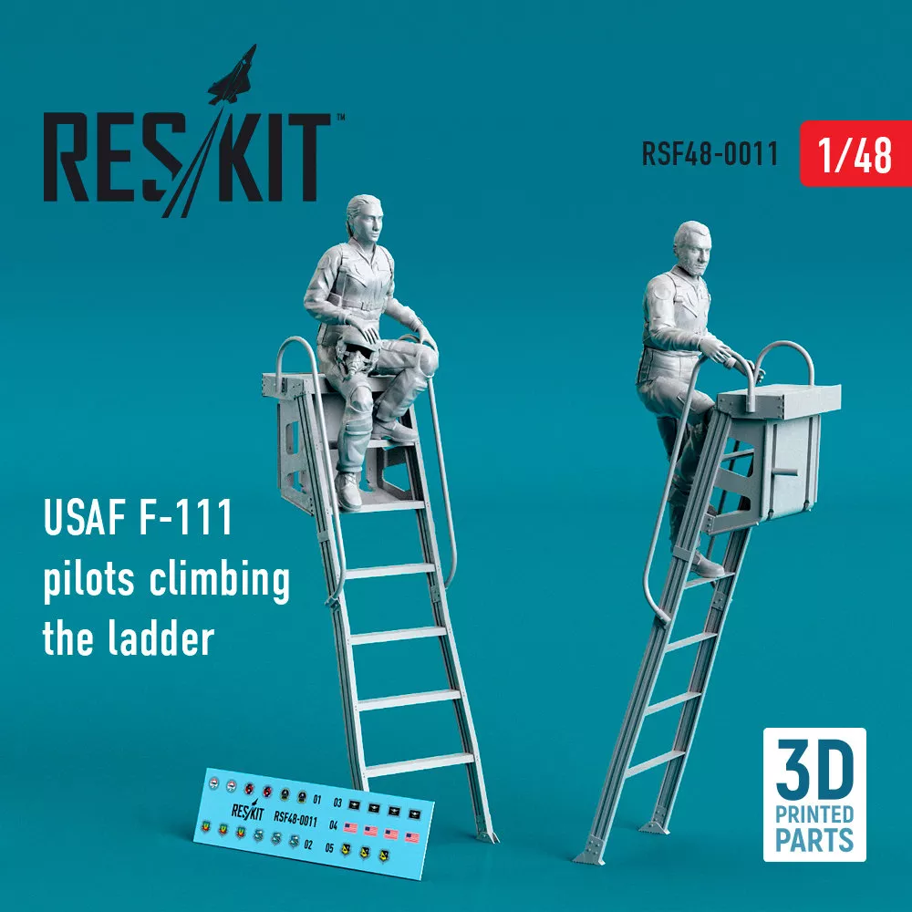 1/48 USAF F-111 pilots climbing the ladder (2 pcs)