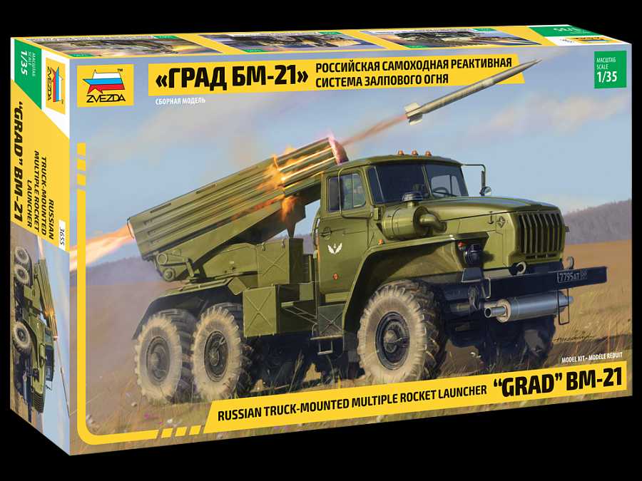 Fotografie Model Kit military 3655 - BM-21 Grad Rocket Launcher (1:35)