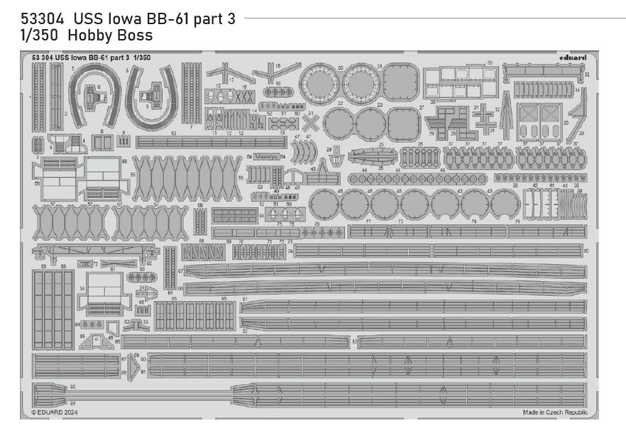 1/350 USS Iowa BB-61 part 3 (HOBBY BOSS)