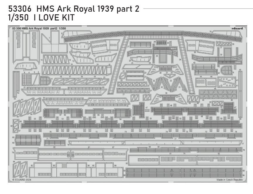 1/350 HMS Ark Royal 1939 part 2 (I LOVE KIT)