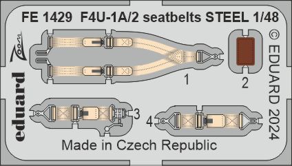 1/48 F4U-1A/2 seatbelts STEEL (MAGIC FACTORY)