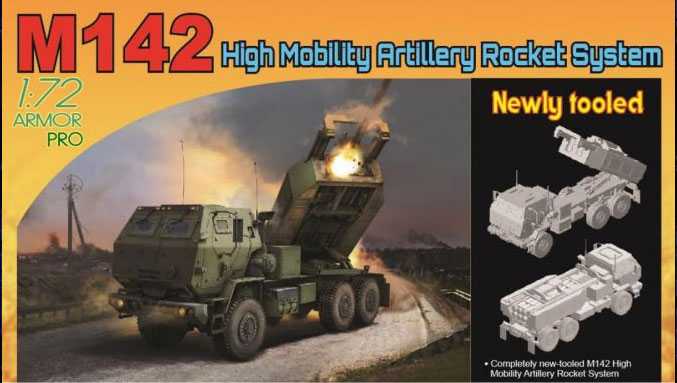 Model Kit military 7707 - HIGH MOBILITY ARTILLERY ROCKET SYSTEM (1:72)