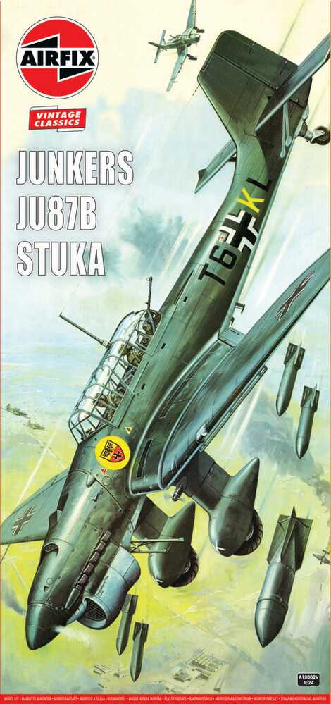 Fotografie Classic Kit VINTAGE letadlo A18002V - Junkers Ju87B Stuka (1:24)