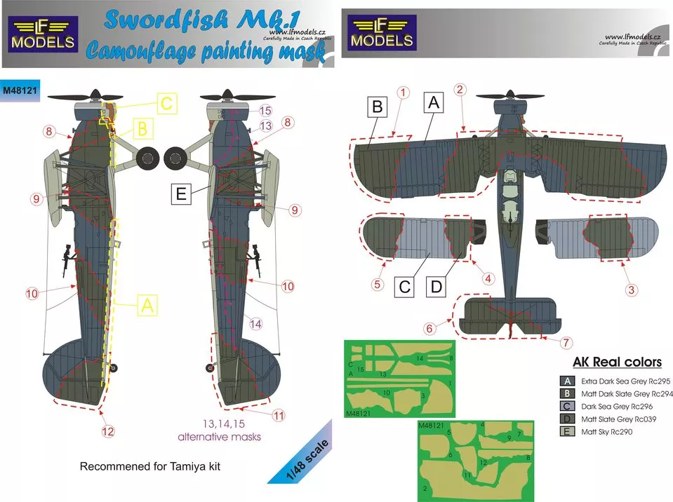 1/48 Mask Swordfish Mk.I Camouflage Paint. (TAM)