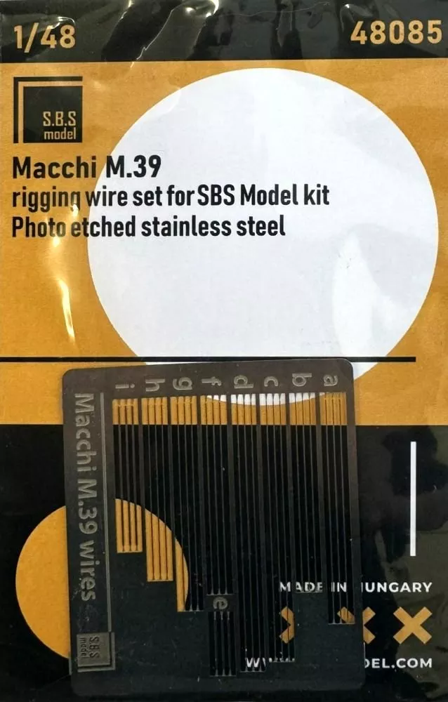 1/48 Macchi M.39 - rigging wire PE set (SBS)