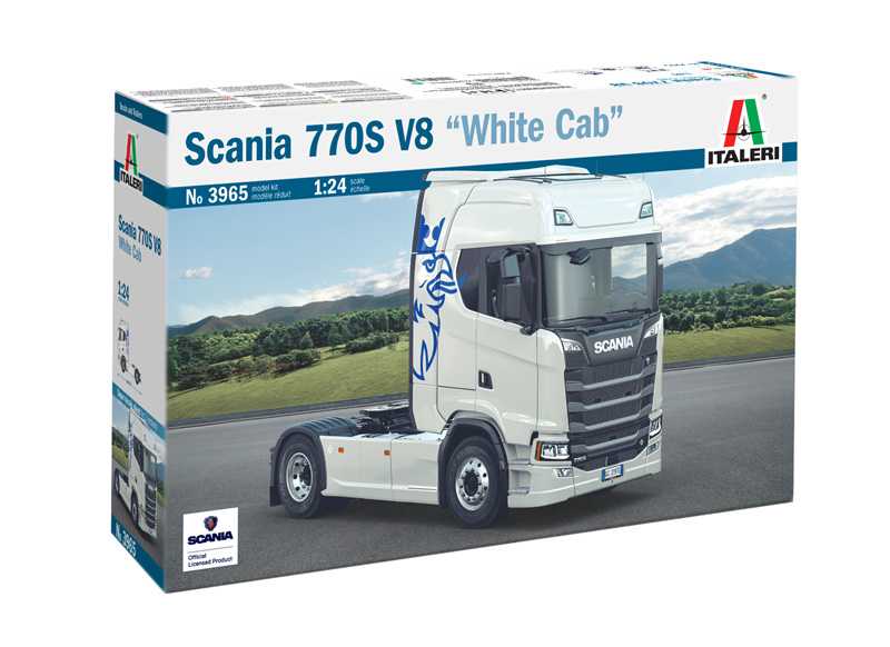 Model Kit truck 3965 - Scania S770 V8 "White Cab" (1:24)