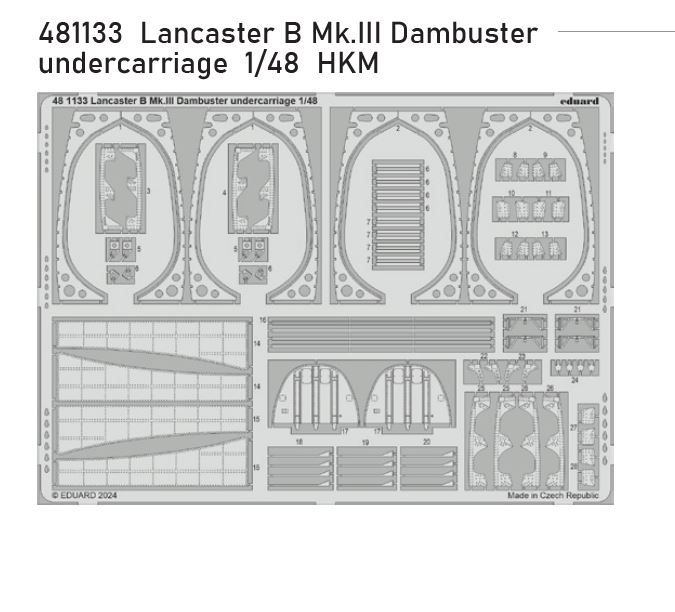 1/48 Lancaster B Mk.III Dambuster undercarriage (HKM)