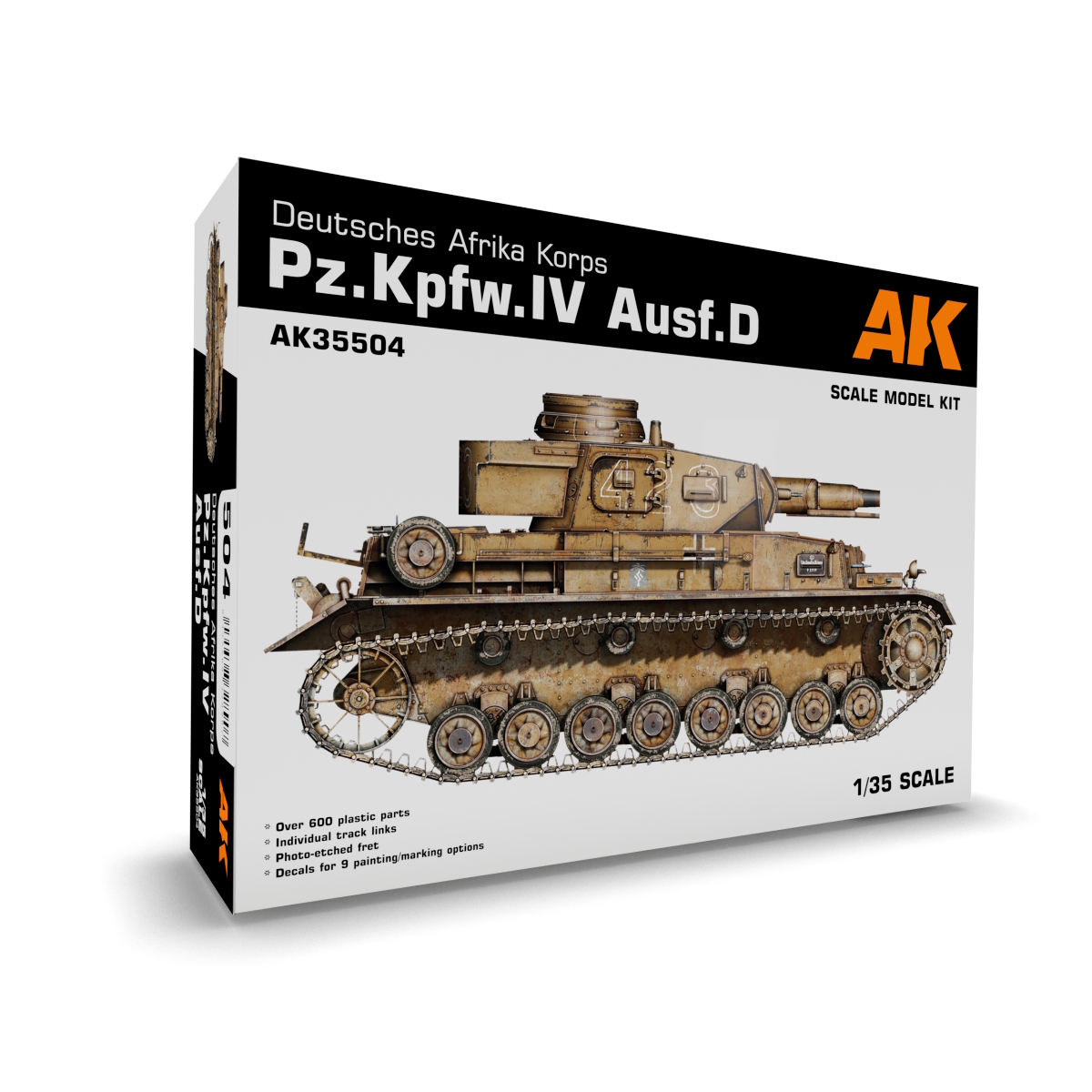 Fotografie 1/35 Pz.Kpfw.IV Ausf.D Deutsche Afrika Korps + 5 figures