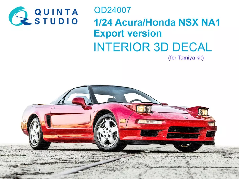 1/24 Acura-Honda NSX NA1 Export v. 3D-Pr.&col.Int.