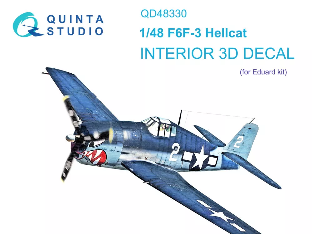 1/48 F6F-3 Hellcat 3D-Print.&col.Interior (EDU)