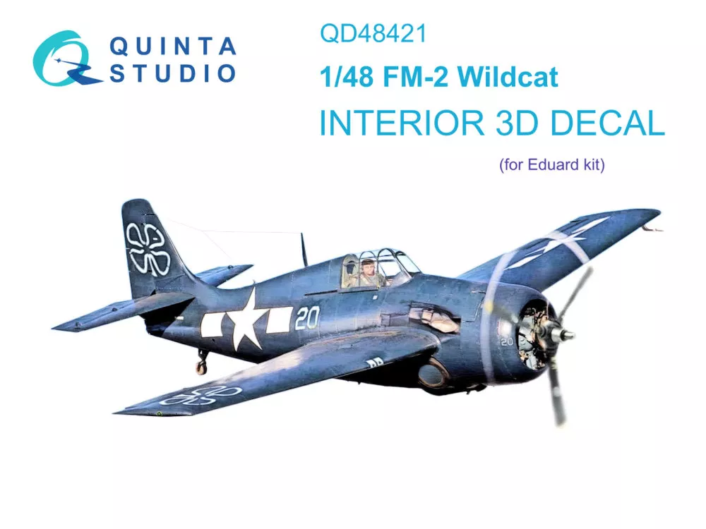 1/48 FM-2 Wildcat 3D-Print.&col.Interior (EDU)