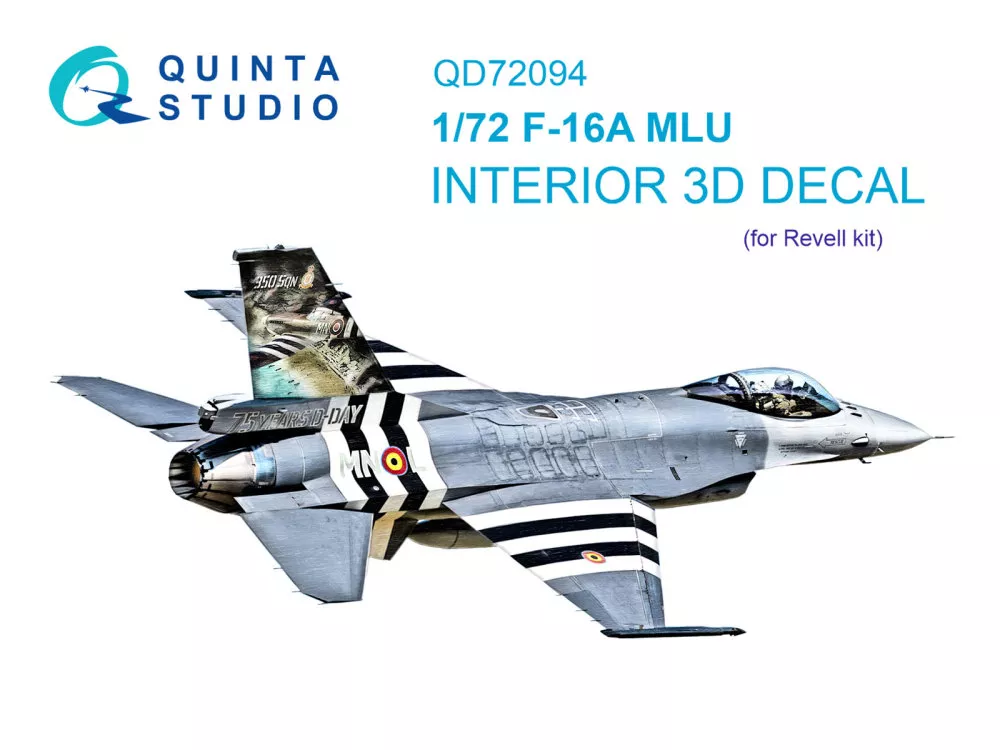 1/72 F-16A MLU 3D-Print.&col.Interior (REV)