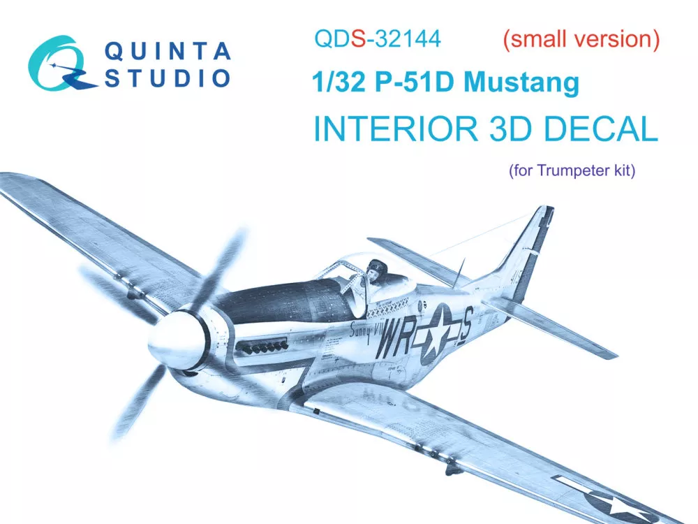 1/32 P-51D Mustang 3D-Print.&col.Interior (TRUMP)