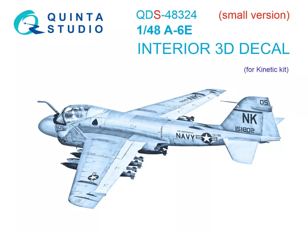 1/48 A-6E 3D-Print.&col.Interior (KIN) SMALL
