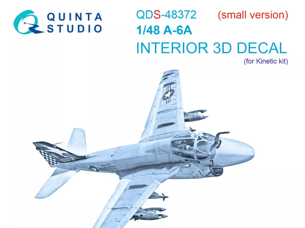 1/48 A-6A 3D-Print.&col.Interior (KIN) SMALL
