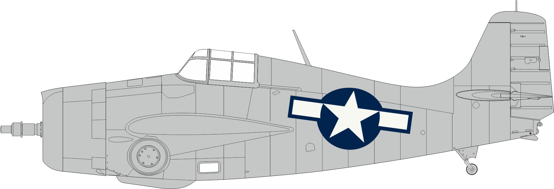 1/48 FM-1 US national insignia (TAMIYA)