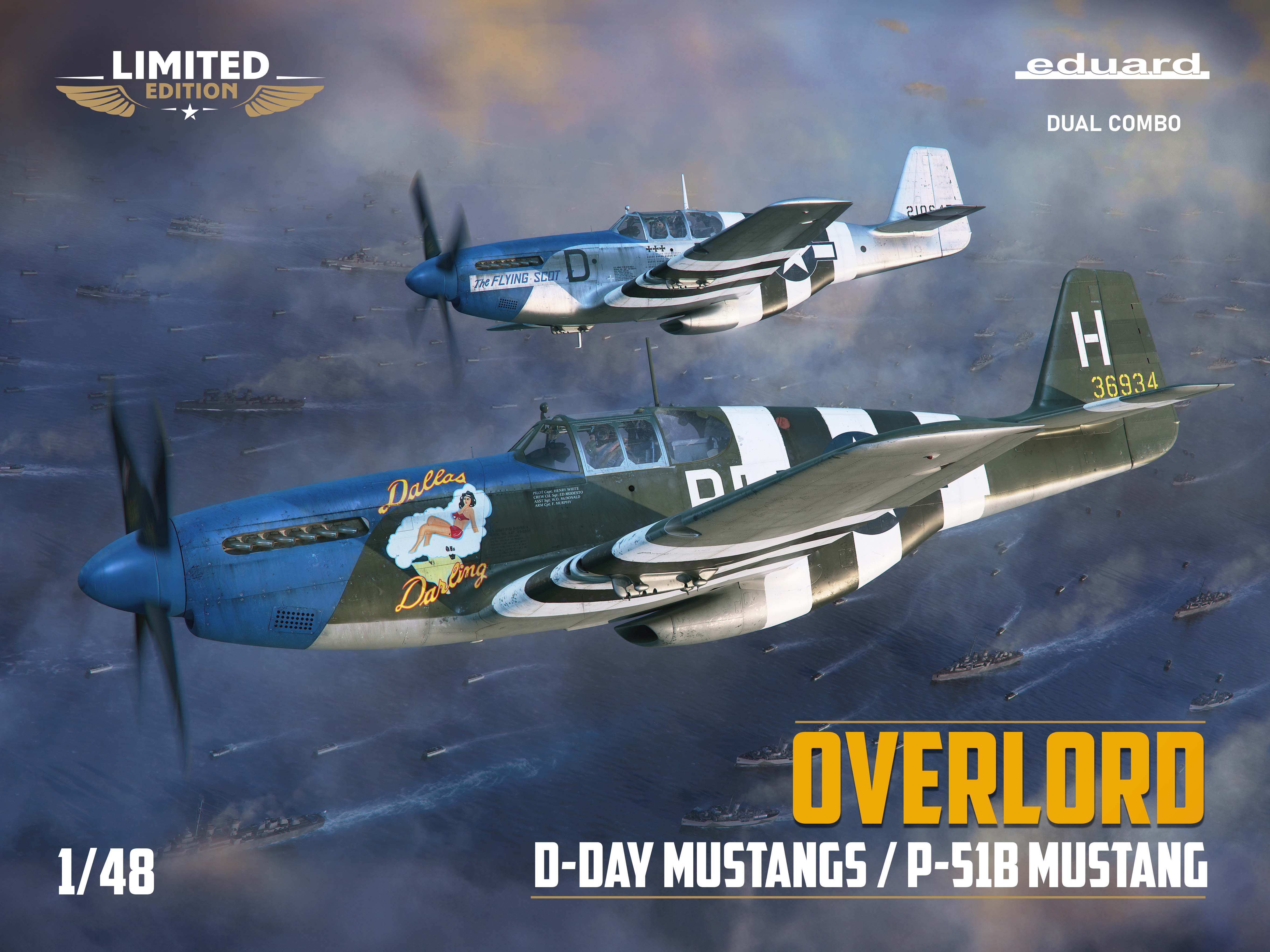 1/48 OVERLORD: D-Day Mustangs / P-51B Mustang Dual combo (Limited edition)