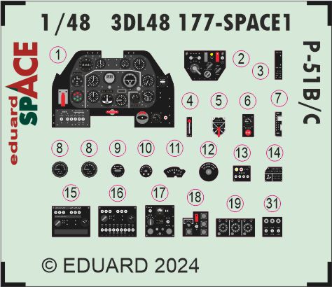 1/48 P-51B/C SPACE (EDUARD)