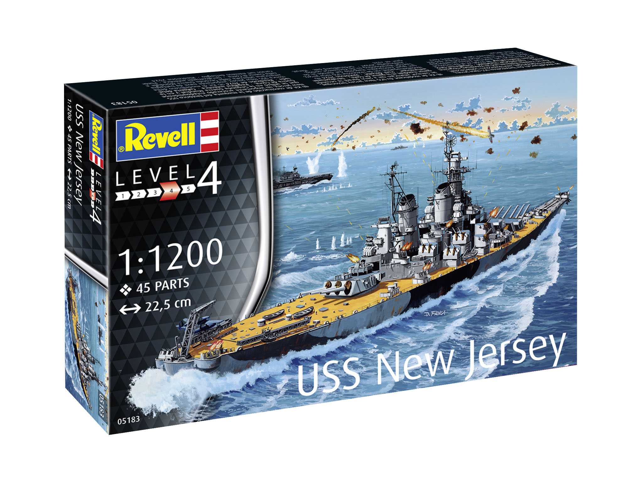 Plastic ModelKit loď 05183 - USS New Jersey (1:1200)