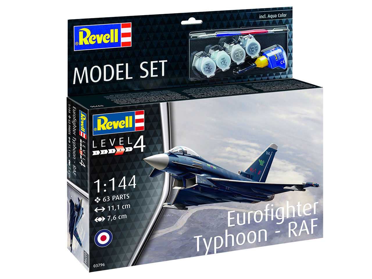 Fotografie ModelSet letadlo 63796 - Eurofighter Typhoon - RAF (1:144)