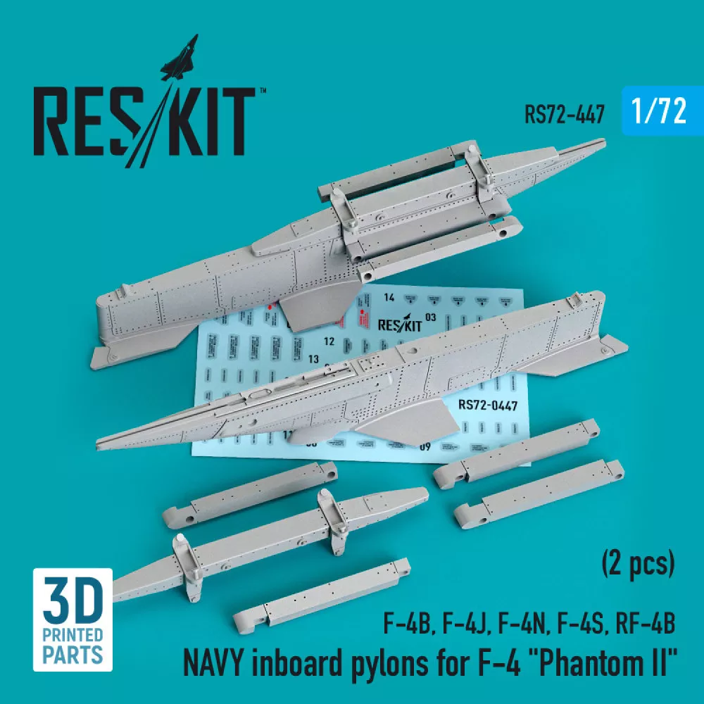 1/72 NAVY inboard pylons F-4 'Phantom II' (2 pcs.)