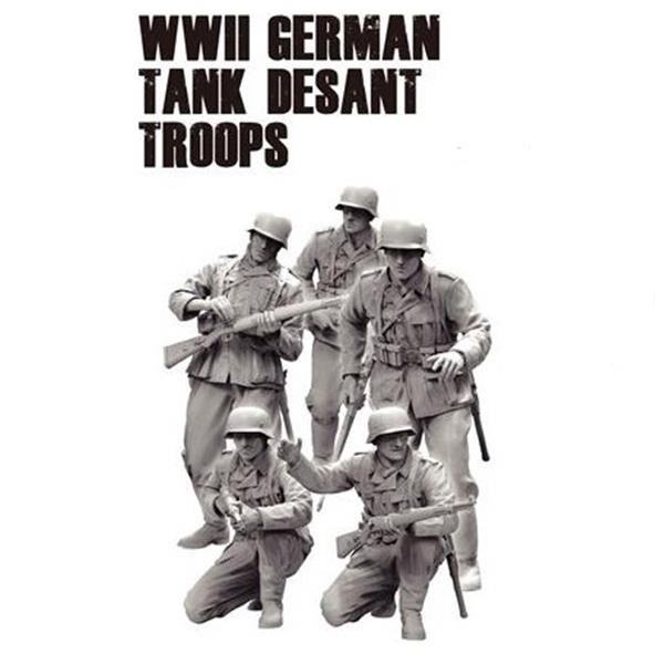 1/16 WW2 German Tank Desant Troops