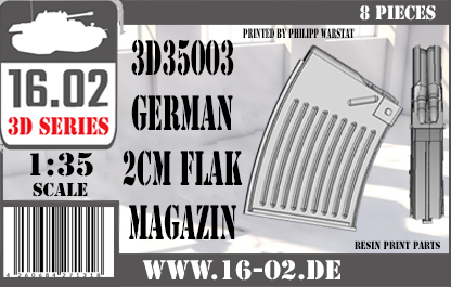 1/35 2cm Flak ammunition magazine